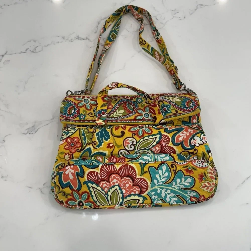Vera Bradley‎ Retired Convertible Shoulder Bag Provencal Yellow Multicolor